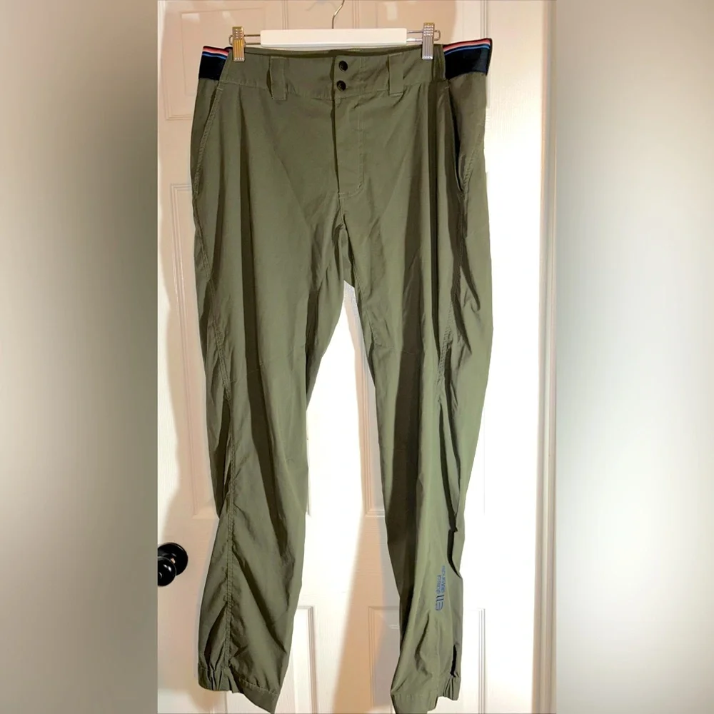 E11 State of Elevenate Vagabond Pants Mens L 34x32 Green Hiking Outdoor Camping